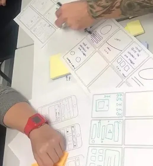 A sprint em andamento